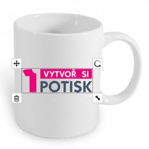 Biely keramický hrnček