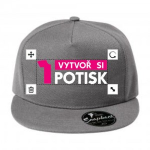 snapback potlač šiltovka
