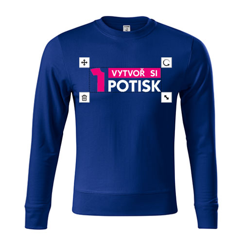 Mikina pánska/detská bez kapucne 1 mikina bez kapucne