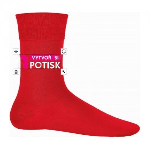 Bavlnené farebné ponožky s vlastnou potlačou