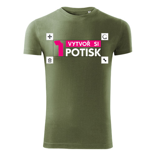 Pánske tričko VIPER 1 Pánske tričko viper - potlač