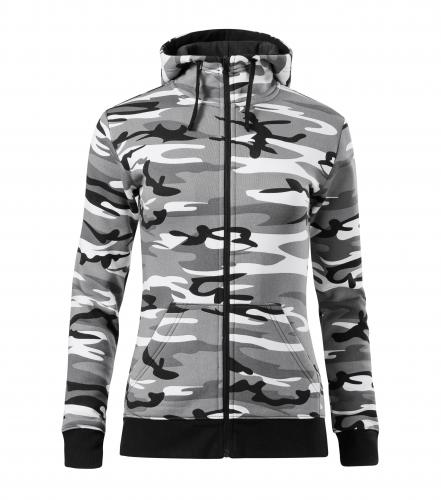 Dámska mikina CAMOUFLAGE s kapucňou 1 Mikina s kapucňou - camouflage s vlastnou potlačou