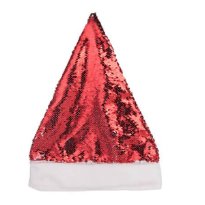 Čiapka "Santa" s dvojfarebnými flitrami - potlač čiapok