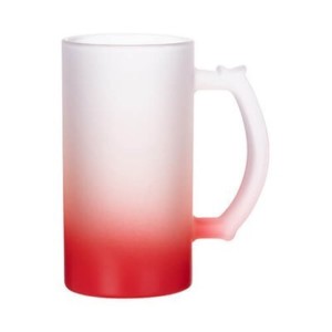 Sklenený matný krígeľ s prechodom (470 ml)
