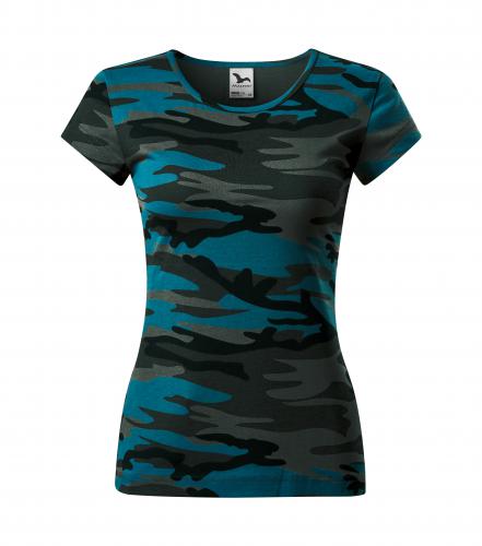 Dámske tričko CAMOUFLAGE 1 potlač tričiek