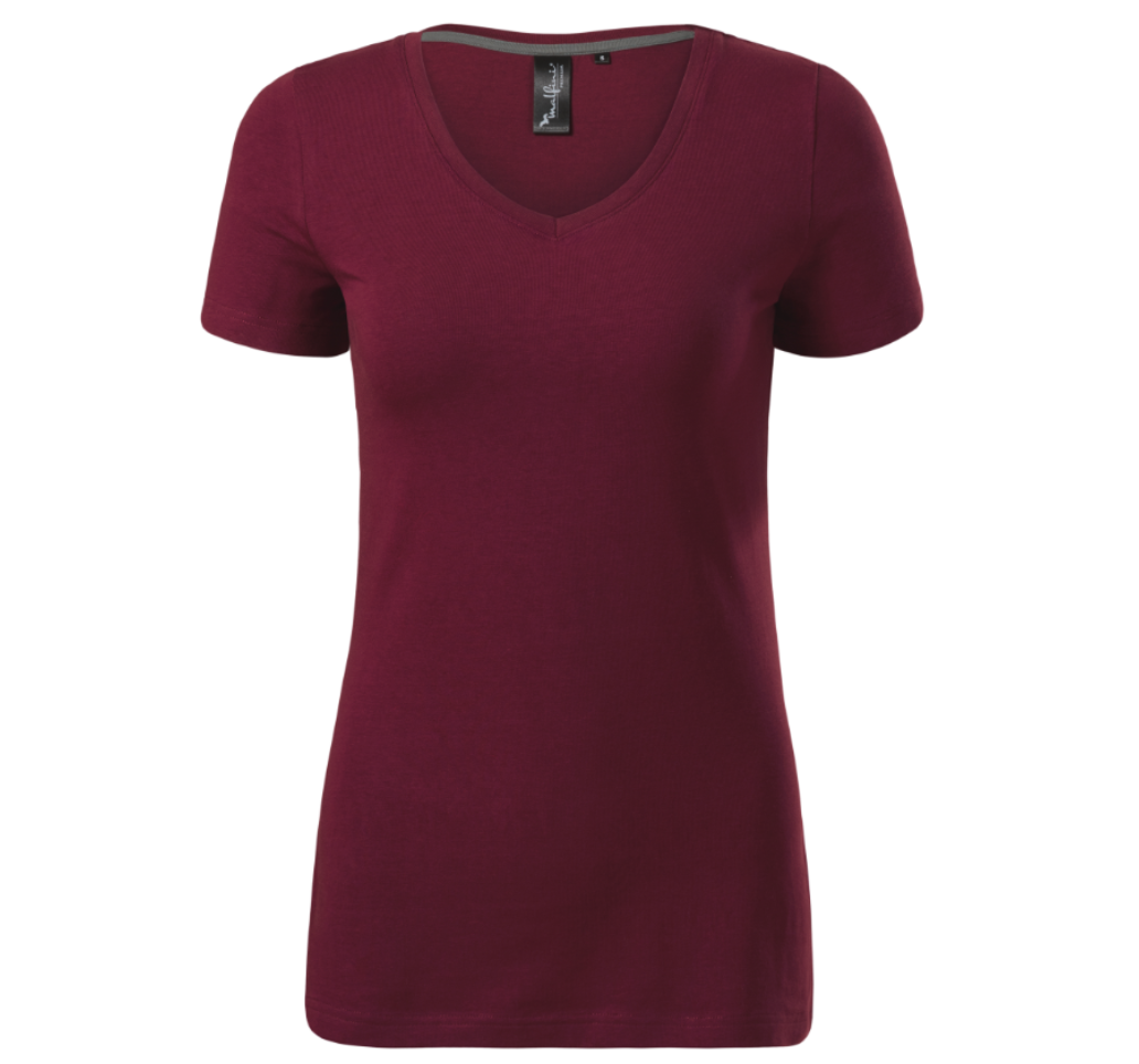 Dámske tričko V-NECK Action 1 v-neck dámske tričko s vlastnou potlačou