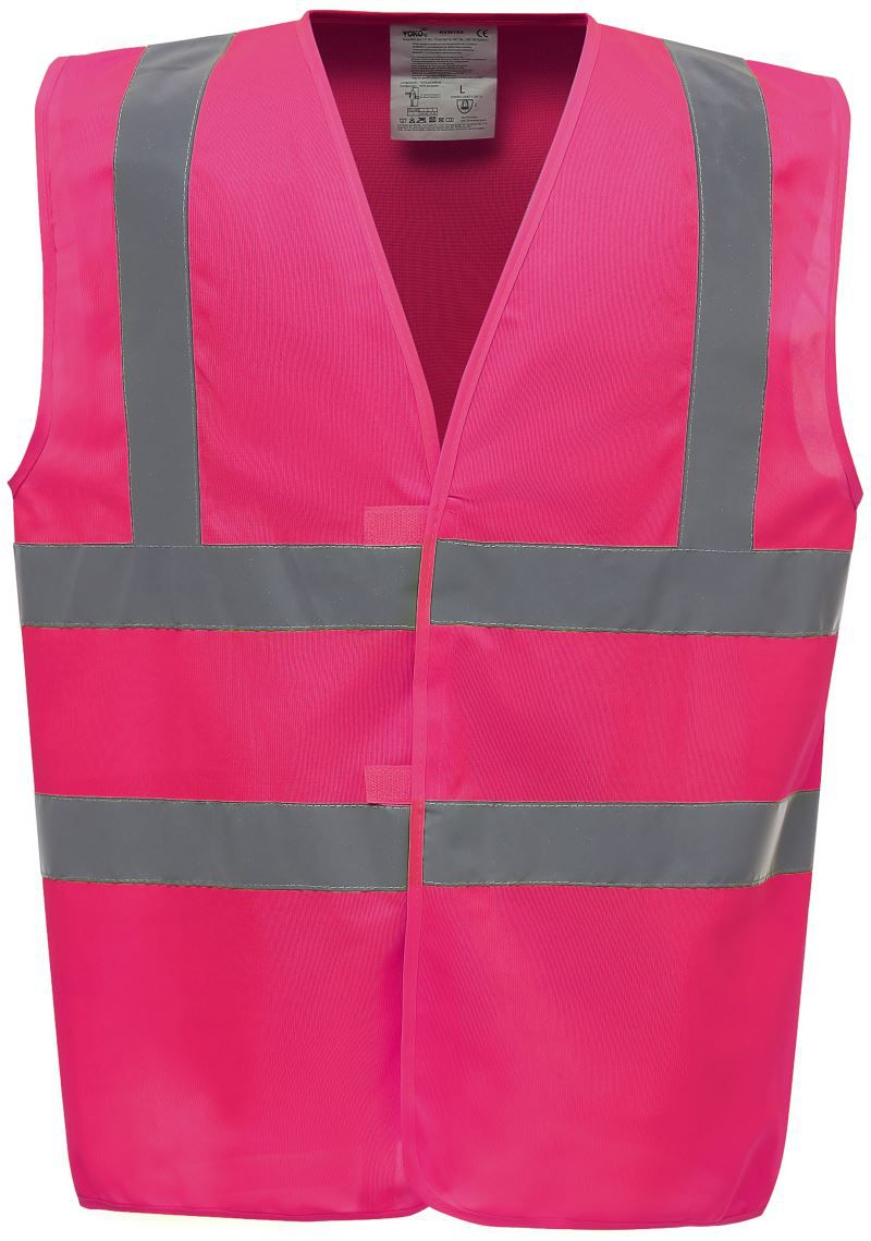 Hi-Vis bezpečnostná vesta Yoko 1 Hi-vis bezpečnostná vesta yoko s vlastnou potlačou