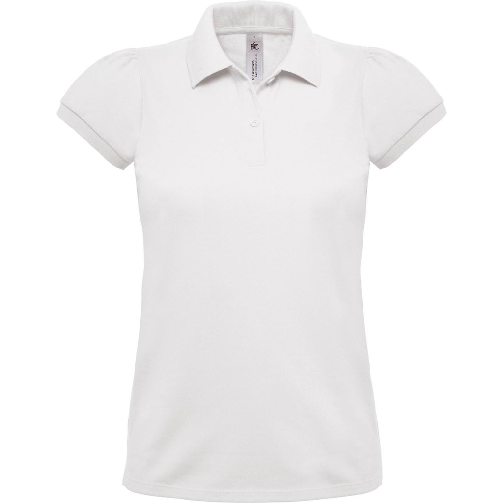 Dámske piqué polo z ťažkej bavlny B&C | Heavymill /women 1 Dámske piqué polo z ťažkej bavlny b&c s vlastnou potlačou