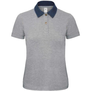Dámske piqué polo "medium fit" b&c s vlastnou potlačou