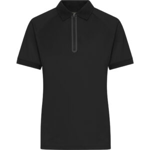 Dámske piqué polo so zipsom daiber | jn 1307 s vlastnou potlačou