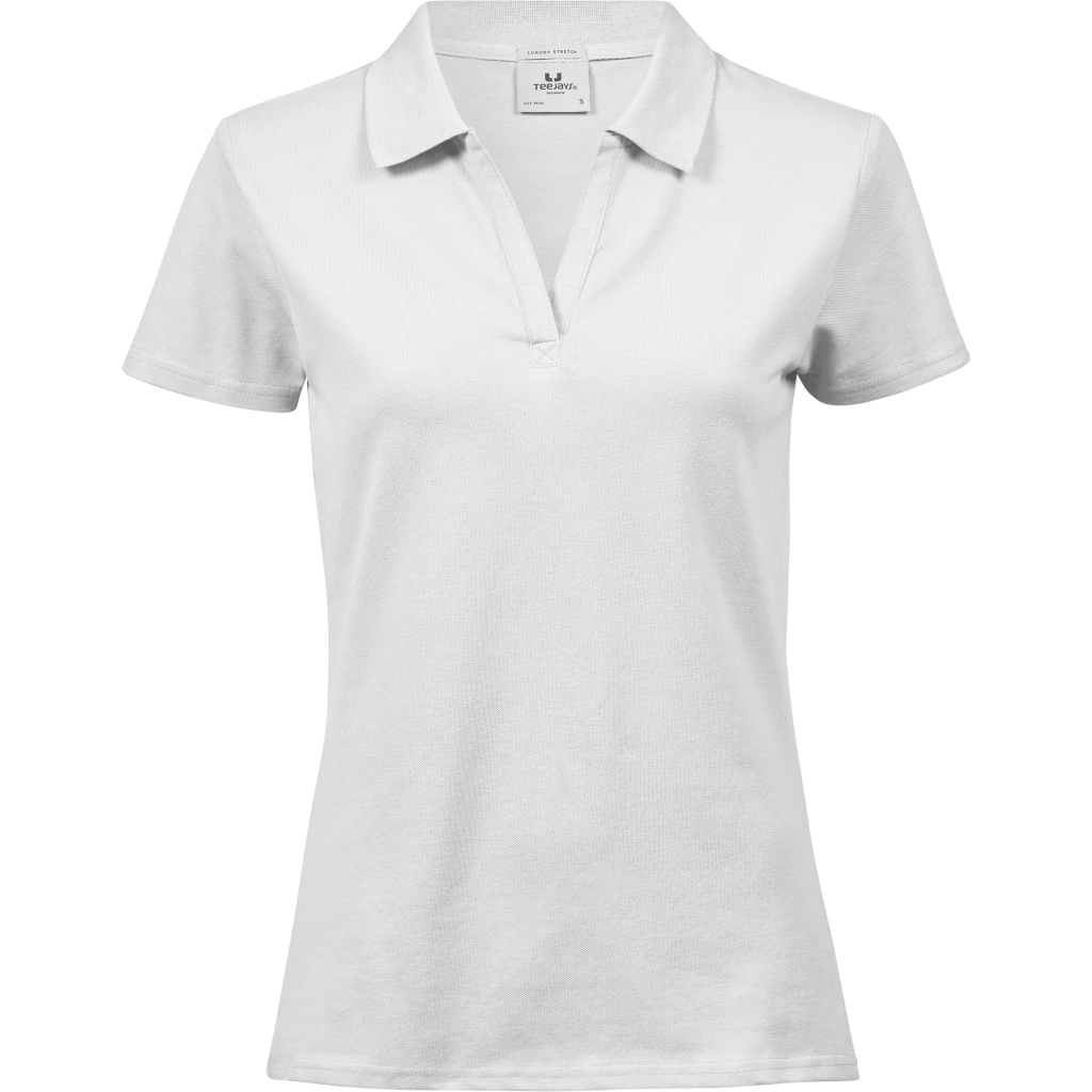 Dámske luxusné piqué polo s výstrihom do V Tee Jays | TJ 1409 1 Dámske luxusné piqué polo s výstrihom do v tee jays | tj 1409 s vlastnou potlačou
