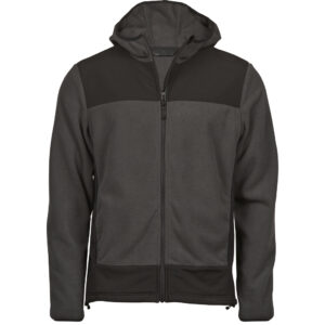 Fleecová bunda s kapucňou "mountain" tee jays | tj 9124 s vlastnou potlačou