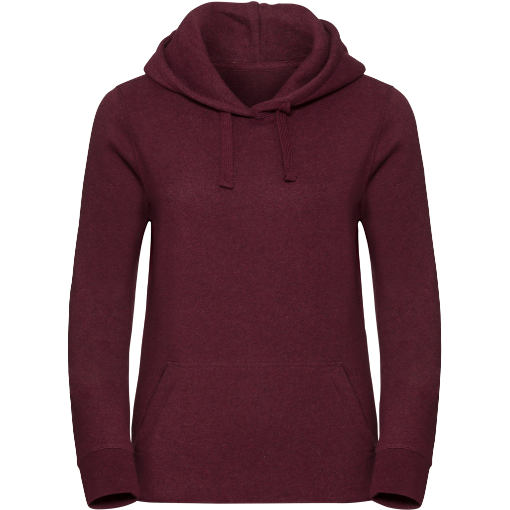 Dámska melírovaná mikina s kapucňou "Authentic" Russell | 261F 1 Dámska melírovaná mikina s kapucňou "authentic" russell | 261f s vlastnou potlačou