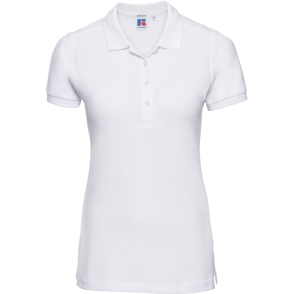 Dámske elastické piké polo Russell | 566F 1 Dámske elastické piké polo russell | 566f s vlastnou potlačou