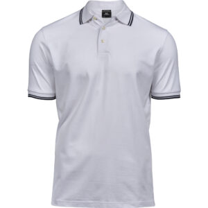 Pánske elastické piqué polo z ťažkej bavlny tee jays | tj 1407 s vlastnou potlačou
