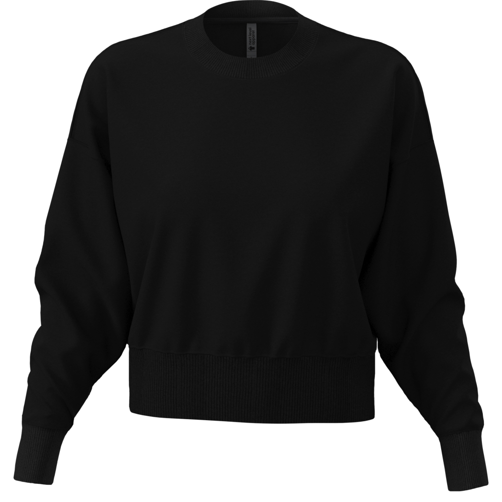 Ťažká dámska oversize mikina Next Level Apparel | N 9087 1 Ťažká dámska oversize mikina next level apparel s vlastnou potlačou