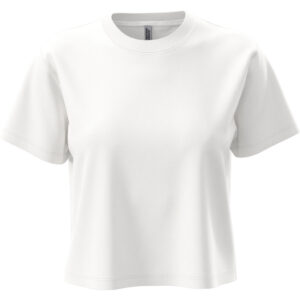 Ťažký dámsky crop top next level apparel s vlastnou potlačou