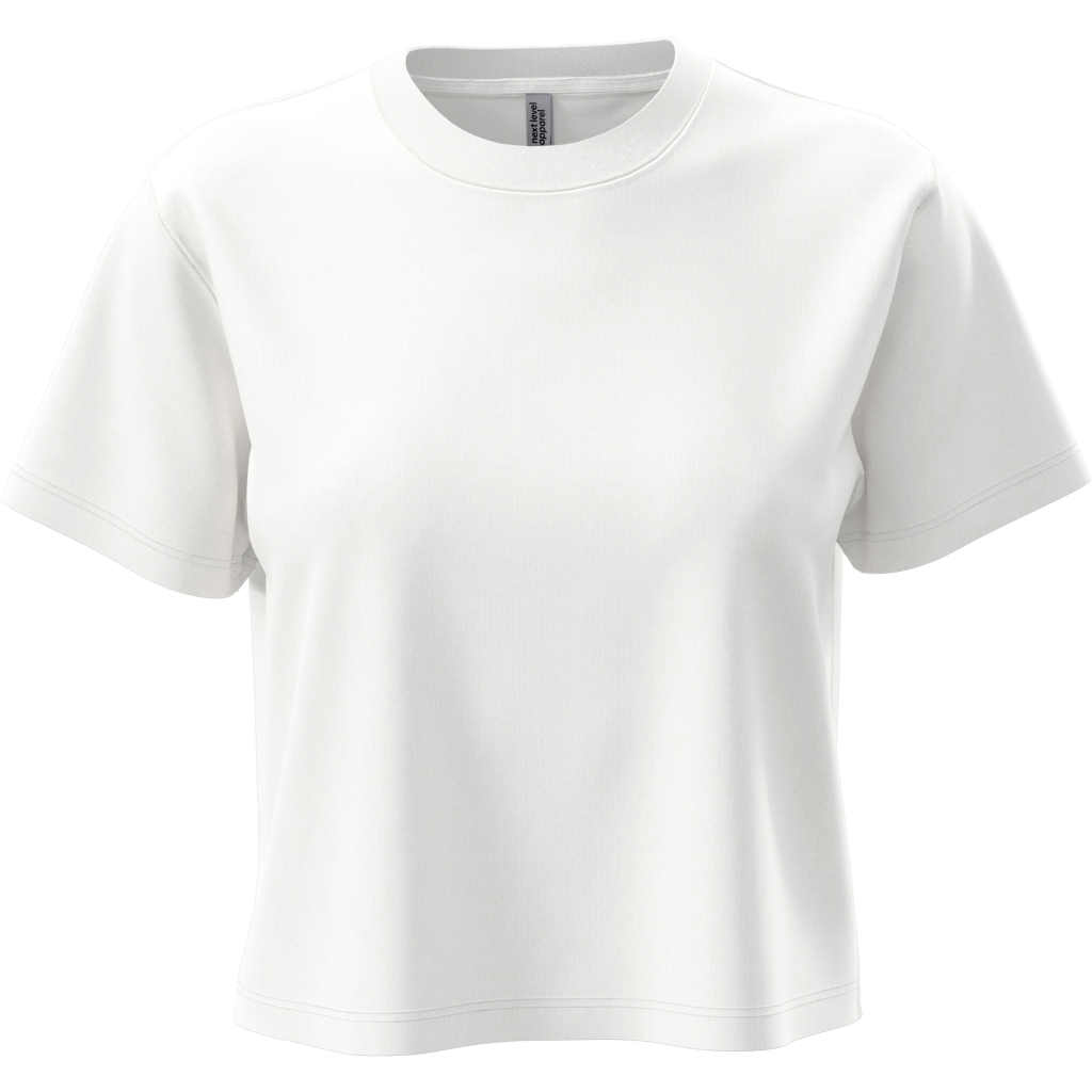 Ťažký dámsky crop top Next Level Apparel | N 7610 1 Ťažký dámsky crop top next level apparel s vlastnou potlačou