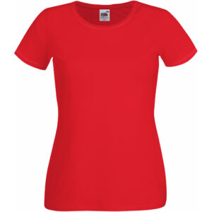 Dámske elastické tričko f.o.l. | lady-fit crew neck t s vlastnou potlačou
