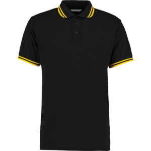Pánske kontrastné piqué polo kustom kit | kk 409 s vlastnou potlačou