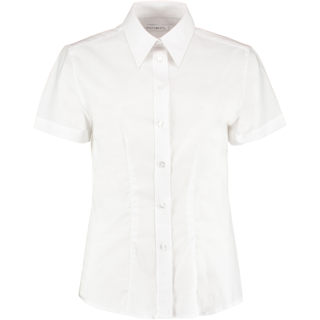 Pracovná blúzka Oxford s krátkym rukávom Kustom Kit | KK 360 (6-24) 1 Pracovná blúzka oxford s krátkym rukávom kustom kit | kk 360 (6-24) s vlastnou potlačou