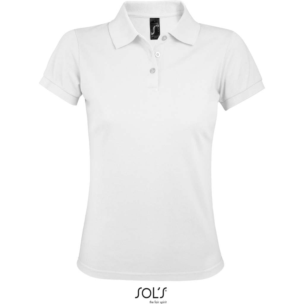 Dámske piqué polo z ťažkej bavlny SOL'S | Prime Women 1 Dámske piqué polo z ťažkej bavlny sol's s vlastnou potlačou