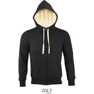 Unisex mikina s kapucňou sol's | sherpa s vlastnou potlačou