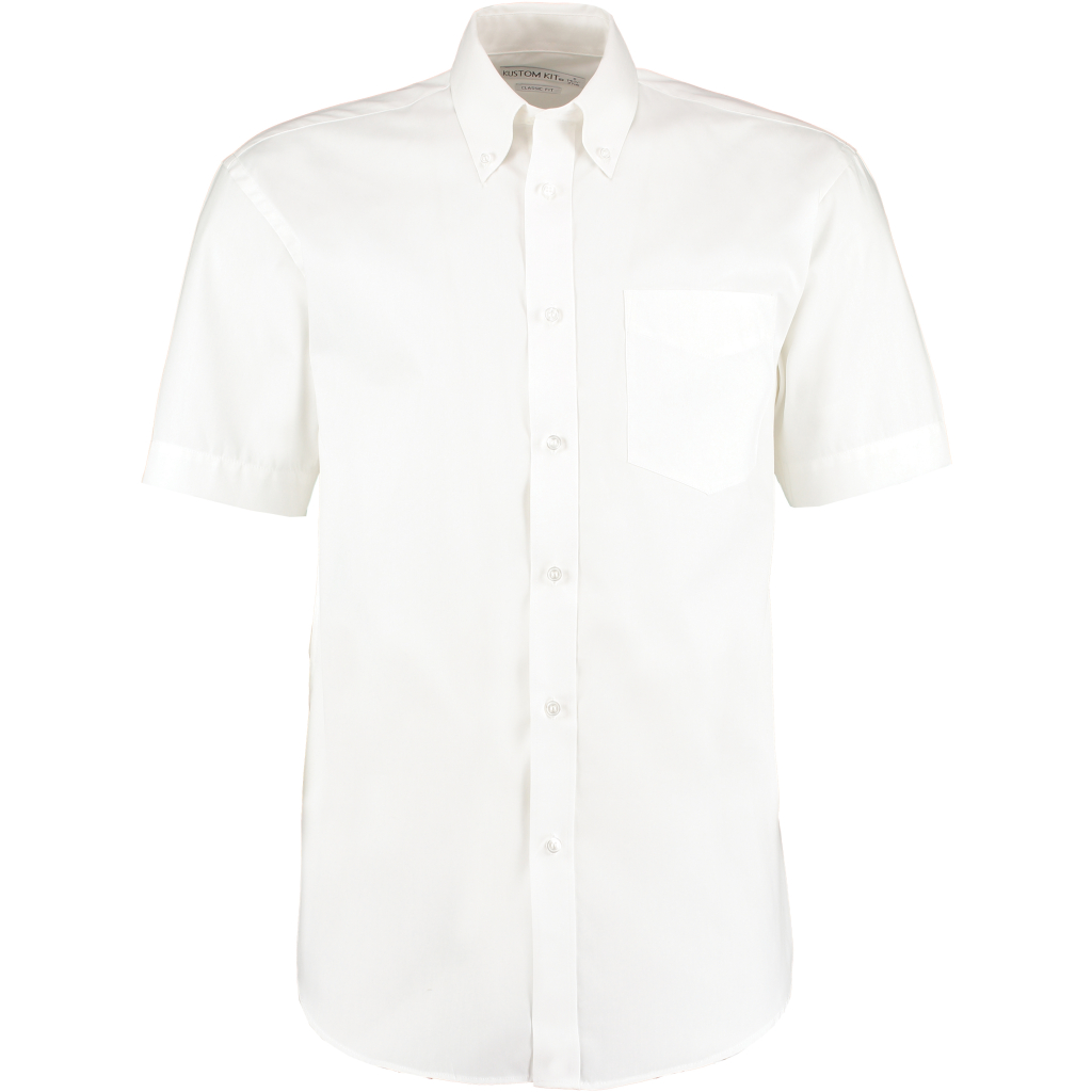Košeľa Oxford s krátkym rukávom Kustom Kit | KK 109 (13,5-18) 1 Košeľa oxford s krátkym rukávom kustom kit | kk 109 (13,5-18) s vlastnou potlačou