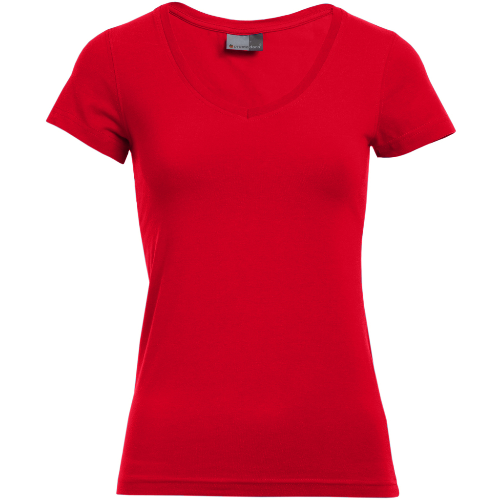 Dámske tričko Slim Fit s výstrihom do V Promodoro | 3086 1 Dámske tričko slim fit s výstrihom do v promodoro | 3086 s vlastnou potlačou