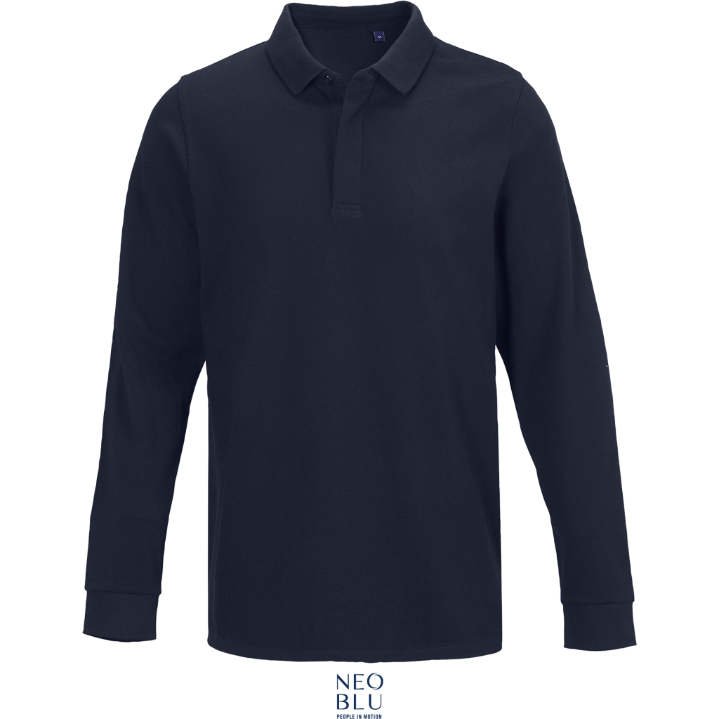 Pánske piqué polo z ťažkej bavlny s dlhým rukávom NEOBLU | Owen LSL Men 1 Pánske piqué polo z ťažkej bavlny s dlhým rukávom neoblu s vlastnou potlačou
