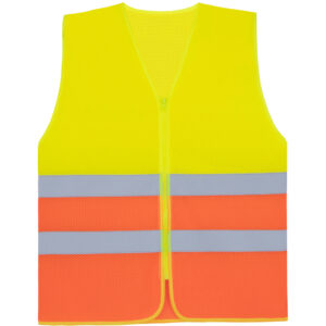 Hi-vis sieťovaná bezpečnostná vesta korntex | kxcmz – rhodes s vlastnou potlačou