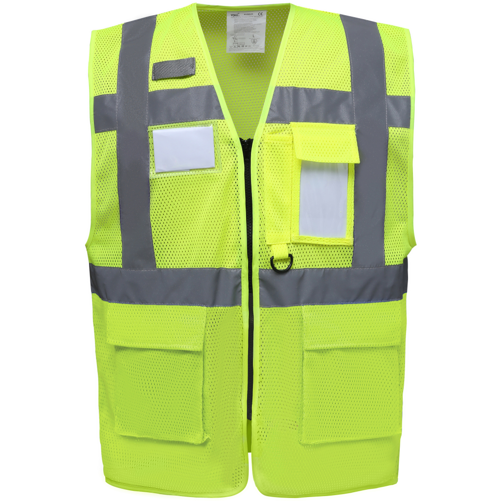 Hi-Vis sieťovaná bezpečnostná vesta Yoko | HVW 820 1 Hi-vis sieťovaná bezpečnostná vesta yoko | hvw 820 s vlastnou potlačou