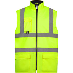 Hi-vis polstrovaná vesta yoko | hv 005 s vlastnou potlačou