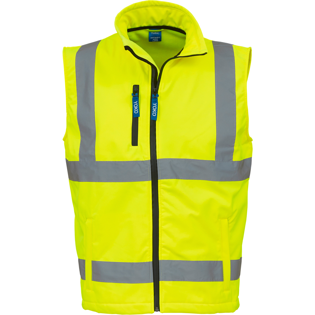 Hi-Vis softshellová vesta Yoko | HV 006 1 Hi-vis softshellová vesta yoko | hv 006 s vlastnou potlačou