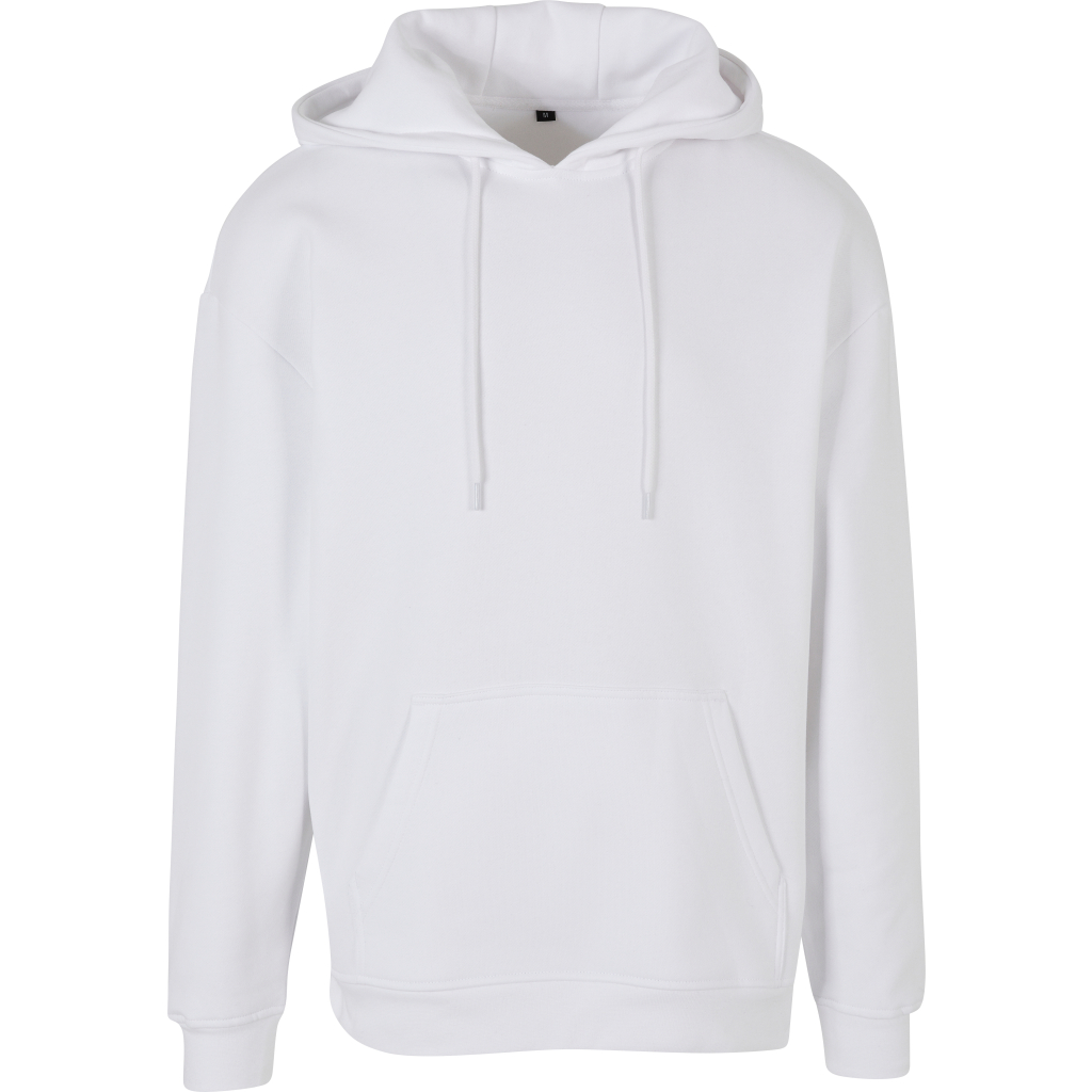 Oversize mikina s kapucňou z ťažkej bavlny Build your Brand Basic | BB 006 1 Oversize mikina s kapucňou z ťažkej bavlny build your brand basic s vlastnou potlačou