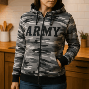 Dámska mikina CAMOUFLAGE s kapucňou 2 Dámska mikina CAMOUFLAGE s kapucňou – Obrázok 2