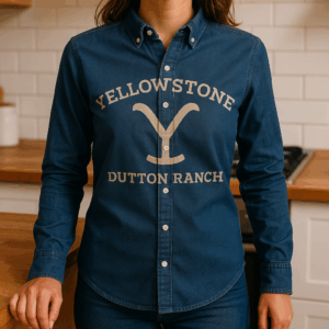 Denim keprová blúzka s dlhým rukávom Tee Jays | TJ 4003 2 Denim keprová blúzka s dlhým rukávom Tee Jays | TJ 4003 – Obrázok 2