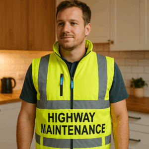 Hi-Vis softshellová vesta Yoko | HV 006 2 Hi-Vis softshellová vesta Yoko | HV 006 – Obrázok 2