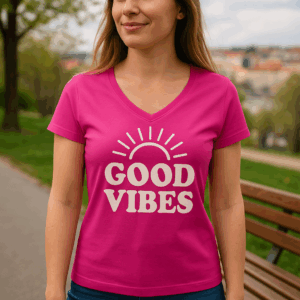 Dámske tričko V-neck 3 Dámske tričko V-neck – Obrázok 3