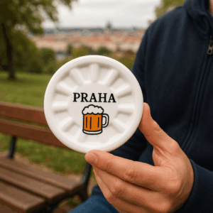 Porcelánový pivný podtácek priemer 12 cm 3 Porcelánový pivný podtácek priemer 12 cm – Obrázok 3