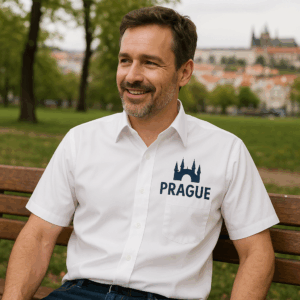 Keprová košeľa s krátkym rukávom B&C | Sharp SSL /men 3 Keprová košeľa s krátkym rukávom B&C | Sharp SSL /men – Obrázok 3