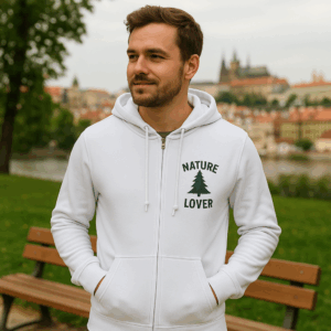 Pánska mikina s kapucňou B&C | Inspire Zipped Hood_° 3 Pánska mikina s kapucňou B&C | Inspire Zipped Hood_° – Obrázok 3