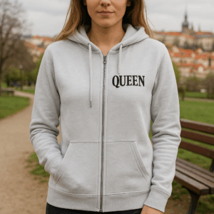 Dámska mikina s kapucňou B&C | QUEEN Zipped Hood_° 3 Dámska mikina s kapucňou B&C | QUEEN Zipped Hood_° – Obrázok 3