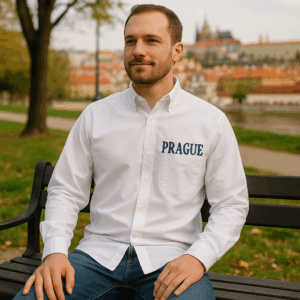 Košeľa Oxford s dlhým rukávom B&C | Oxford LSL /men 3 Košeľa Oxford s dlhým rukávom B&C | Oxford LSL /men – Obrázok 3