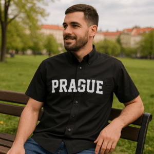 Košeľa Oxford s krátkym rukávom B&C | Oxford SSL /men 3 Košeľa Oxford s krátkym rukávom B&C | Oxford SSL /men – Obrázok 3