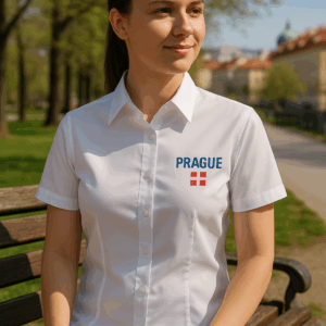 Mikro keprová blúzka s krátkym rukávom Daiber | JN 683 3 Mikro keprová blúzka s krátkym rukávom Daiber | JN 683 – Obrázok 3