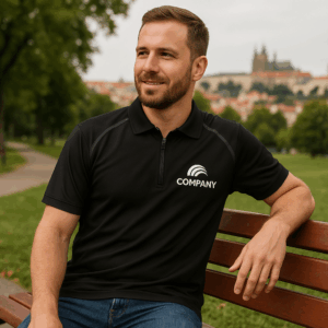 Pánske piqué polo so zipsom Daiber | JN 1308 3 Pánske piqué polo so zipsom Daiber | JN 1308 – Obrázok 3