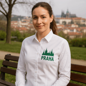 Popelínová blúzka slim fit s dlhým rukávom Daiber | JN 1371 3 Popelínová blúzka slim fit s dlhým rukávom Daiber | JN 1371 – Obrázok 3