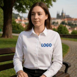 Blúzka zo zmiešaného popelínu s dlhým rukávom Daiber | JN 1373 3 Blúzka zo zmiešaného popelínu s dlhým rukávom Daiber | JN 1373 – Obrázok 3