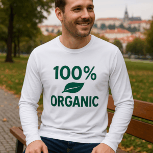 Pánske tričko s dlhým rukávom z bio bavlny Russell | 100M 3 Pánske tričko s dlhým rukávom z bio bavlny Russell | 100M – Obrázok 3